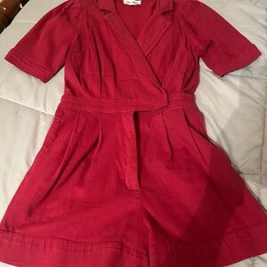 Maroon Wrap jumpsuit